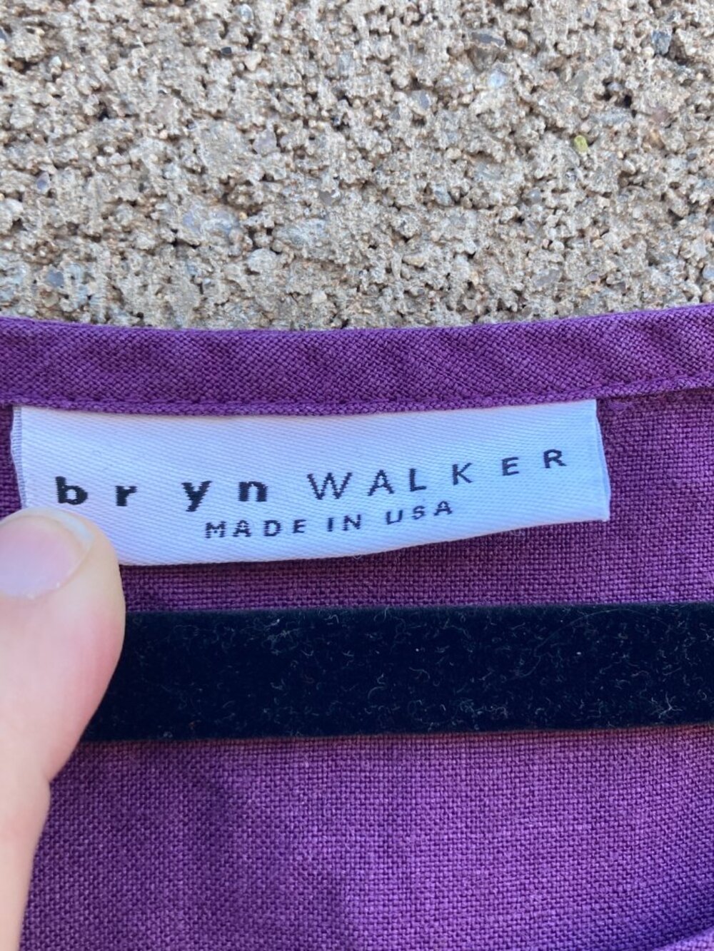 Bryn Walker Franci purple blouse in 100% linen size 1X - Picture 2 of 6